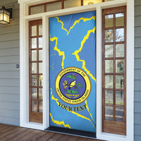 Personalized US Virgin Islands Door Cover Grunge Stylized
