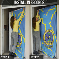 Personalized US Virgin Islands Door Cover Grunge Stylized