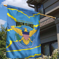 US Virgin Islands Garden Flag Grunge Stylized