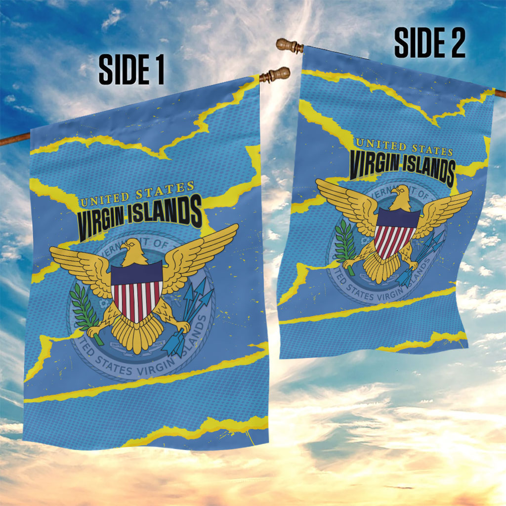 US Virgin Islands Garden Flag Grunge Stylized
