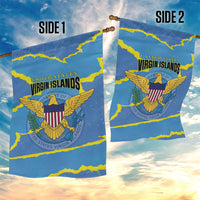 US Virgin Islands Garden Flag Grunge Stylized