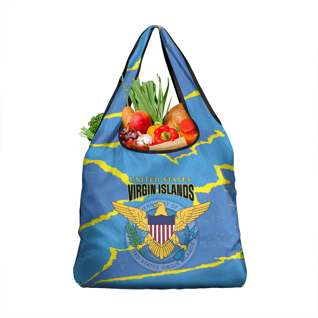 US Virgin Islands Grocery Bag Grunge Stylized