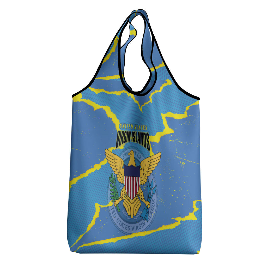 US Virgin Islands Grocery Bag Grunge Stylized
