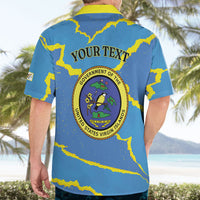 Personalized US Virgin Islands Hawaiian Shirt Grunge Stylized