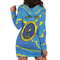 Personalized US Virgin Islands Hoodie Dress Grunge Stylized