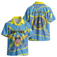 Personalized US Virgin Islands Kid Hawaiian Shirt Grunge Stylized LT01
