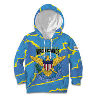 Personalized US Virgin Islands Kid Hoodie Grunge Stylized