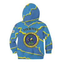 Personalized US Virgin Islands Kid Hoodie Grunge Stylized