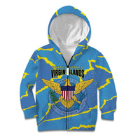 Personalized US Virgin Islands Kid Hoodie Grunge Stylized