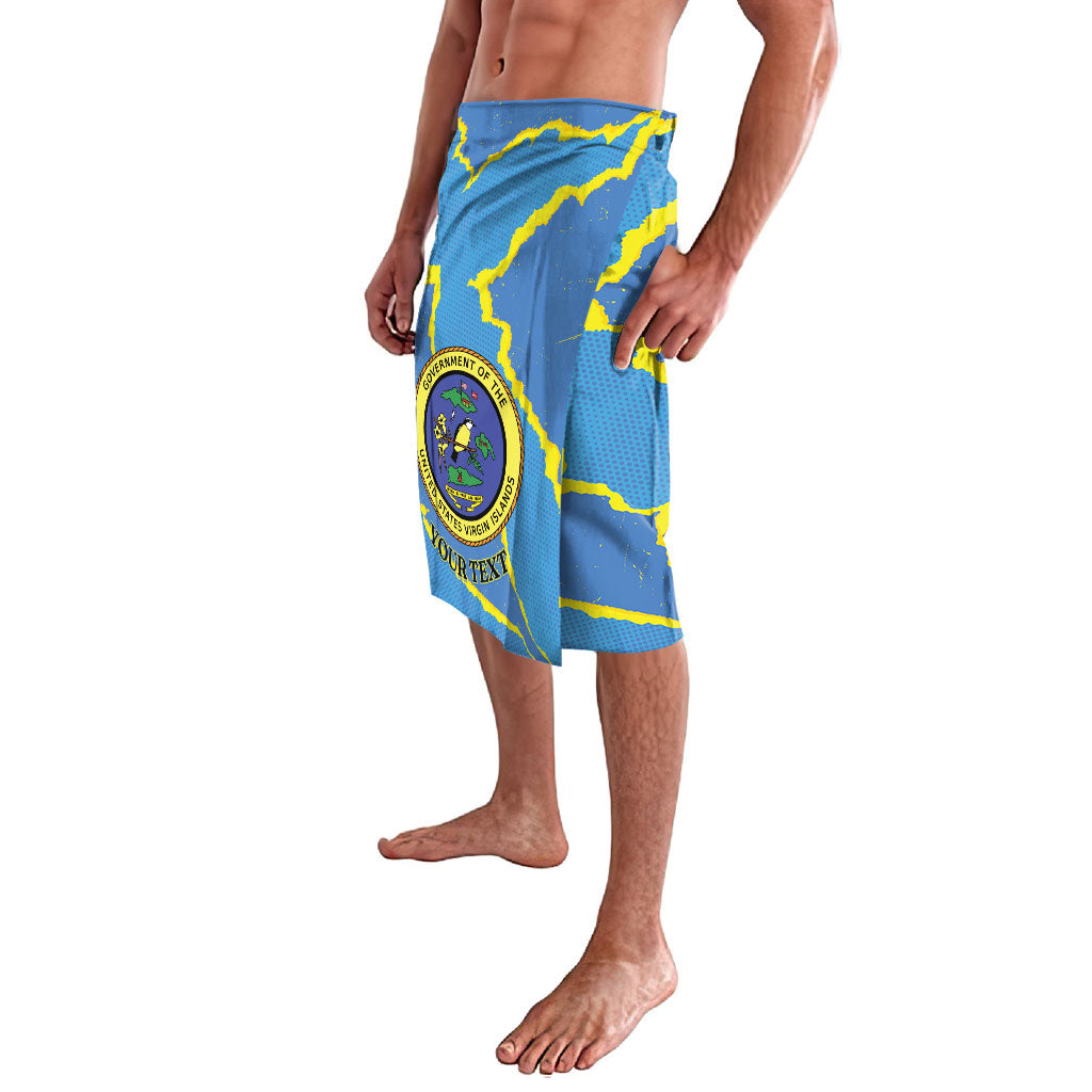 Personalized US Virgin Islands Lavalava Grunge Stylized