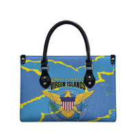US Virgin Islands Leather Bag Grunge Stylized