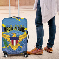 US Virgin Islands Luggage Cover Grunge Stylized