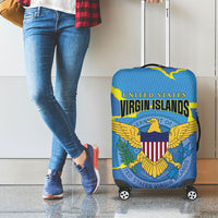 US Virgin Islands Luggage Cover Grunge Stylized