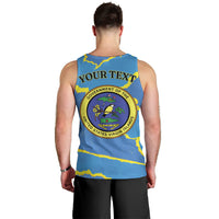 Personalized US Virgin Islands Men Tank Top Grunge Stylized