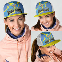 US Virgin Islands Mesh Trucker Cap Grunge Stylized