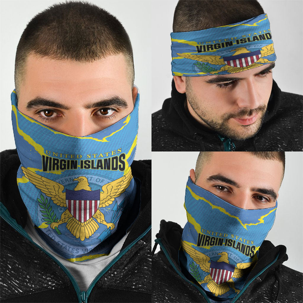 US Virgin Islands Neck Gaiter Grunge Stylized