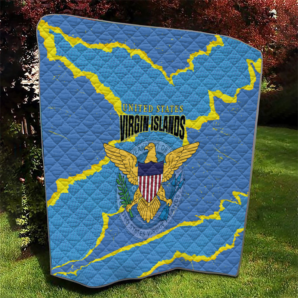US Virgin Islands Quilt Grunge Stylized