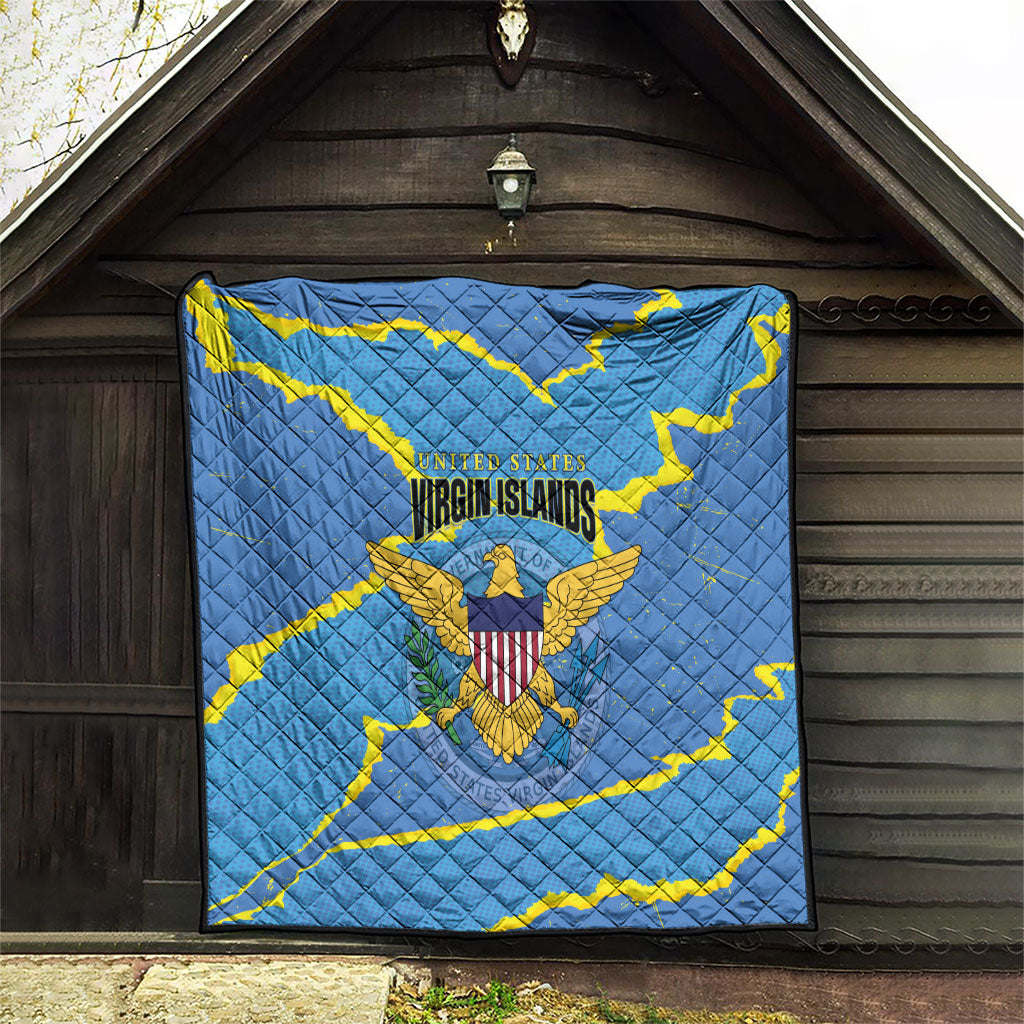 US Virgin Islands Quilt Grunge Stylized