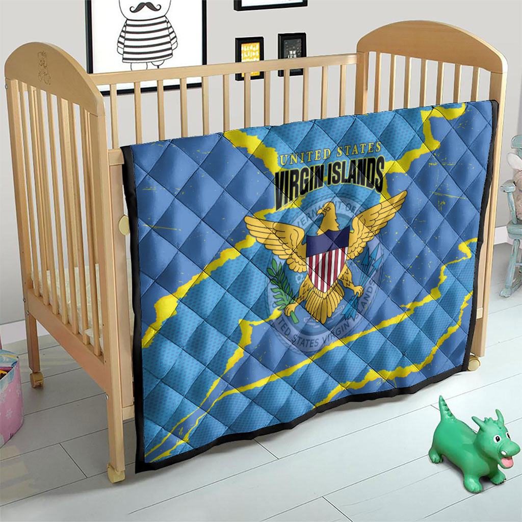 US Virgin Islands Quilt Grunge Stylized