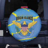 US Virgin Islands Spare Tire Cover Grunge Stylized