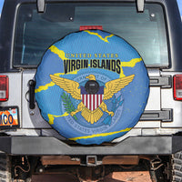 US Virgin Islands Spare Tire Cover Grunge Stylized