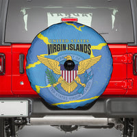 US Virgin Islands Spare Tire Cover Grunge Stylized