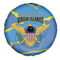 US Virgin Islands Spare Tire Cover Grunge Stylized
