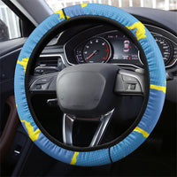 US Virgin Islands Steering Wheel Cover Grunge Stylized