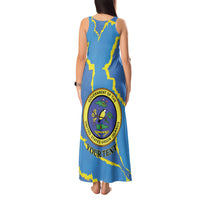Personalized US Virgin Islands Tank Maxi Dress Grunge Stylized
