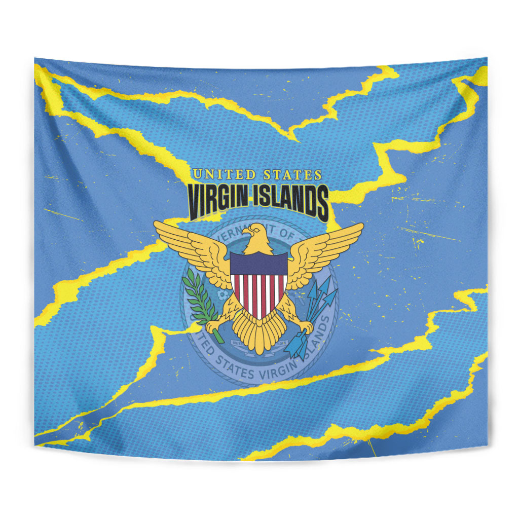 US Virgin Islands Tapestry Grunge Stylized
