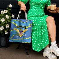 US Virgin Islands Tote Bag Grunge Stylized
