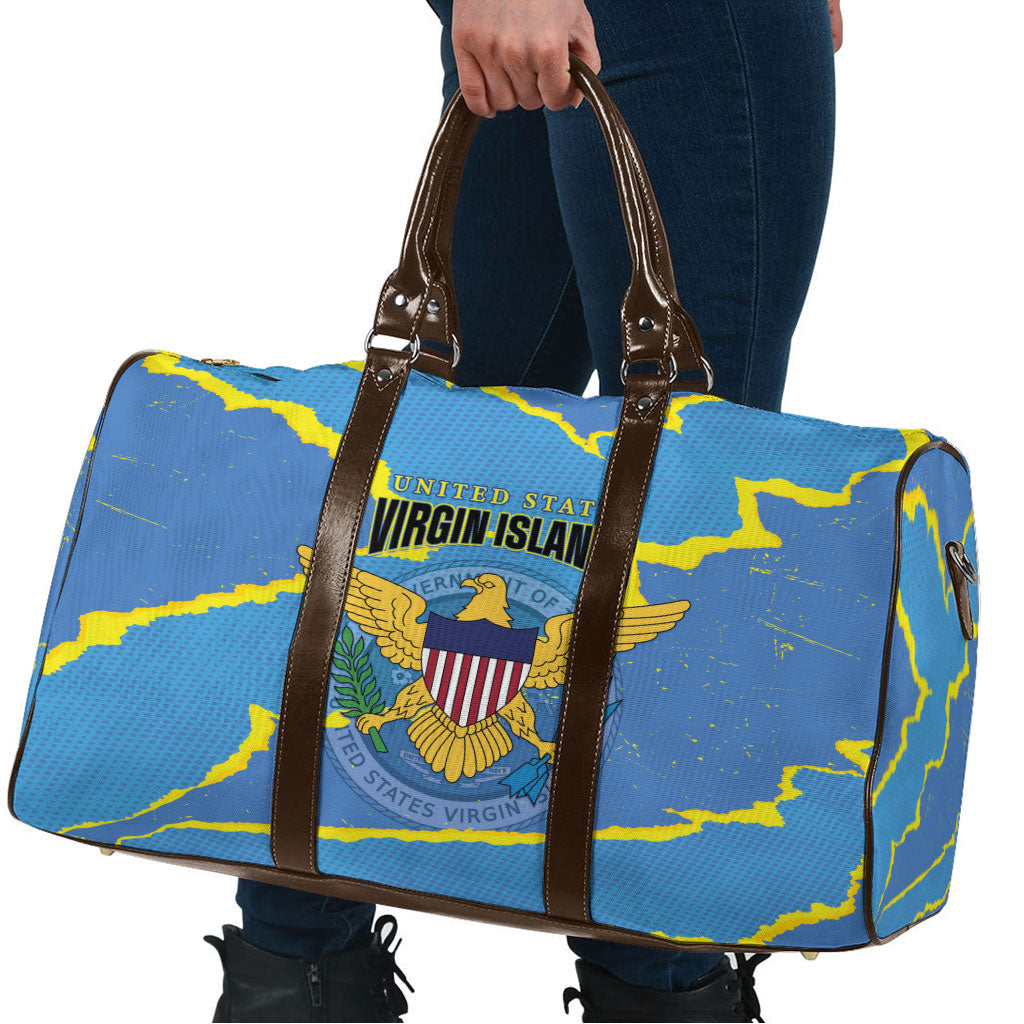 US Virgin Islands Travel Bag Grunge Stylized