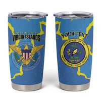 Personalized US Virgin Islands Tumbler Cup Grunge Stylized