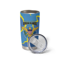 Personalized US Virgin Islands Tumbler Cup Grunge Stylized