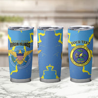 Personalized US Virgin Islands Tumbler Cup Grunge Stylized