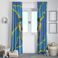 US Virgin Islands Window Curtain Grunge Stylized
