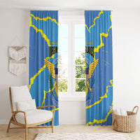 US Virgin Islands Window Curtain Grunge Stylized