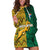 South Africa Hoodie Dress Springbok and Proteas African Pattern - Wonder Print Shop