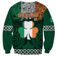 Ireland Sweatshirt Irish Shamrock Mix Celtic Knotwork Pattern - Wonder Print Shop