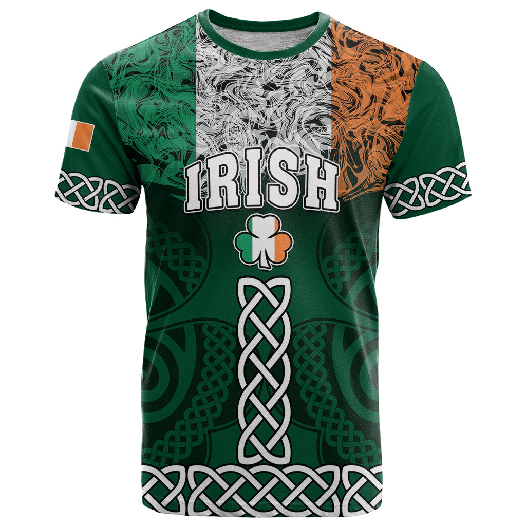 Ireland T Shirt Irish Shamrock Mix Celtic Knotwork Pattern - Wonder Print Shop