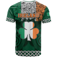 Ireland T Shirt Irish Shamrock Mix Celtic Knotwork Pattern - Wonder Print Shop
