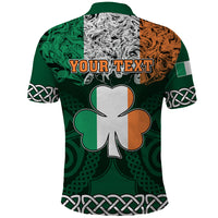 Personalised Ireland Polo Shirt Irish Shamrock Mix Celtic Knotwork Pattern - Wonder Print Shop