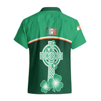 Ireland Hawaiian Shirt Irish Shamrock Harp Mix Celtic Pattern - Wonder Print Shop