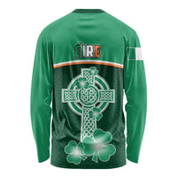 Ireland Long Sleeve Shirt Irish Shamrock Harp Mix Celtic Pattern LT01