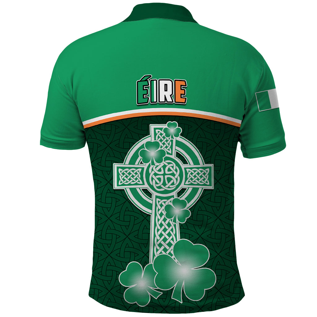 Ireland Polo Shirt Irish Shamrock Harp Mix Celtic Pattern - Wonder Print Shop