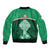 Ireland Sleeve Zip Bomber Jacket Irish Shamrock Harp Mix Celtic Pattern - Wonder Print Shop