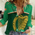 Ireland Women Casual Shirt Irish Shamrock Harp Mix Celtic Pattern - Wonder Print Shop