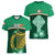 Ireland Women V Neck T Shirt Irish Shamrock Harp Mix Celtic Pattern - Wonder Print Shop
