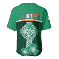 Personalised Ireland Baseball Jersey Irish Shamrock Harp Mix Celtic Pattern - Wonder Print Shop