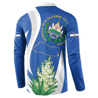 El Salvador Independence Day Button Sweatshirt Flor De Izote With Turquoise Browed Motmot - Wonder Print Shop